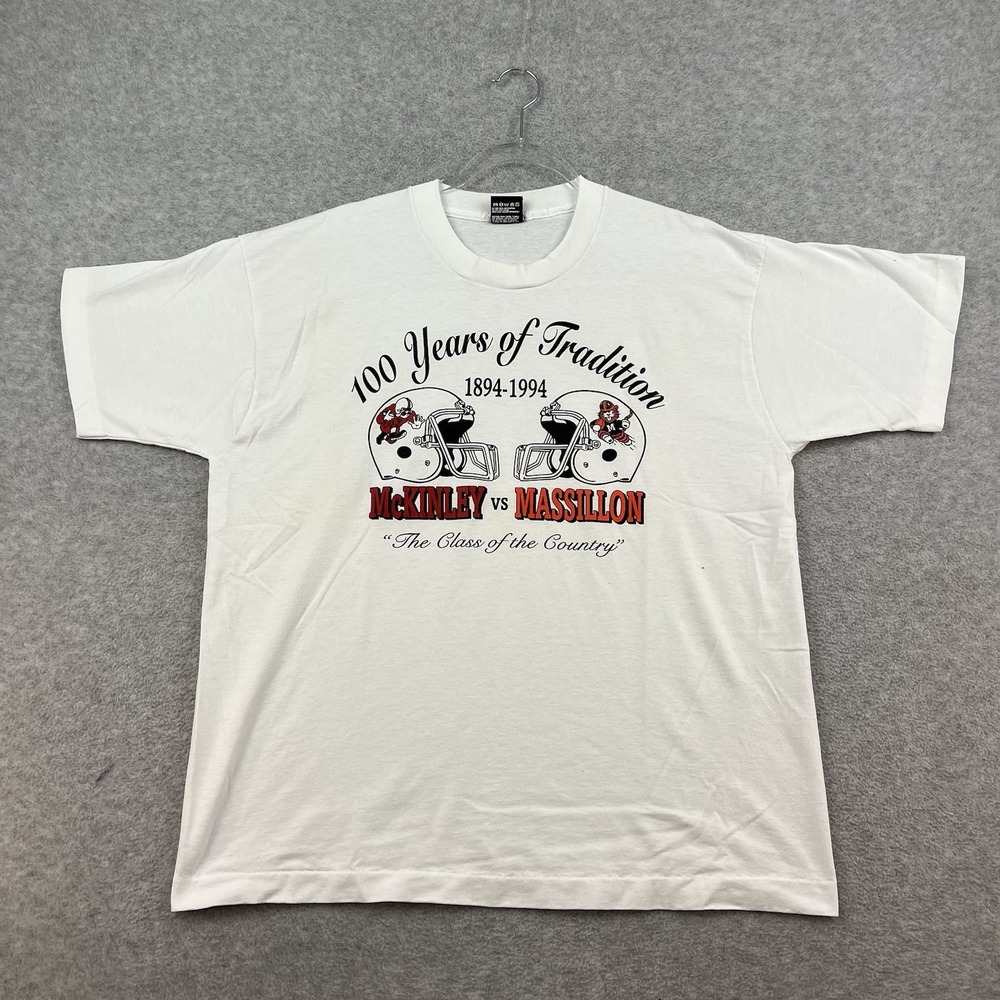 Vintage 90s 1994 Massillon Vs Mckinley Ohio High School Football Mens L T-Shirt